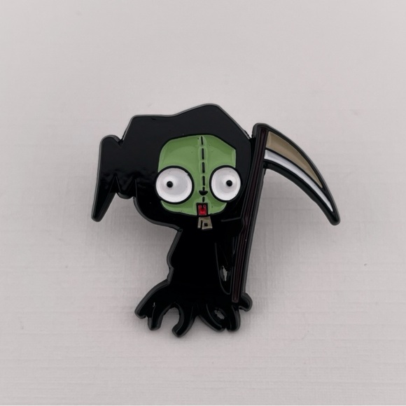 Gir Grim Reaper Invader Zim Enamel Pin Approximately 1” - Picture 1 of 3